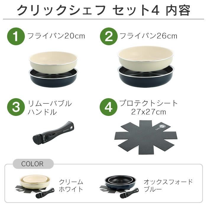 GREEN PAN クリックシェフ セット4