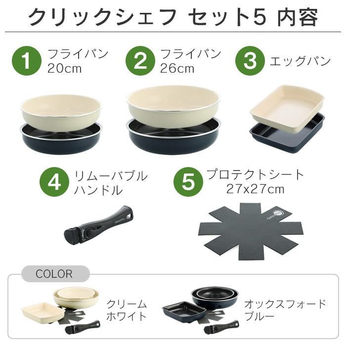 GREEN PAN クリックシェフ セット5