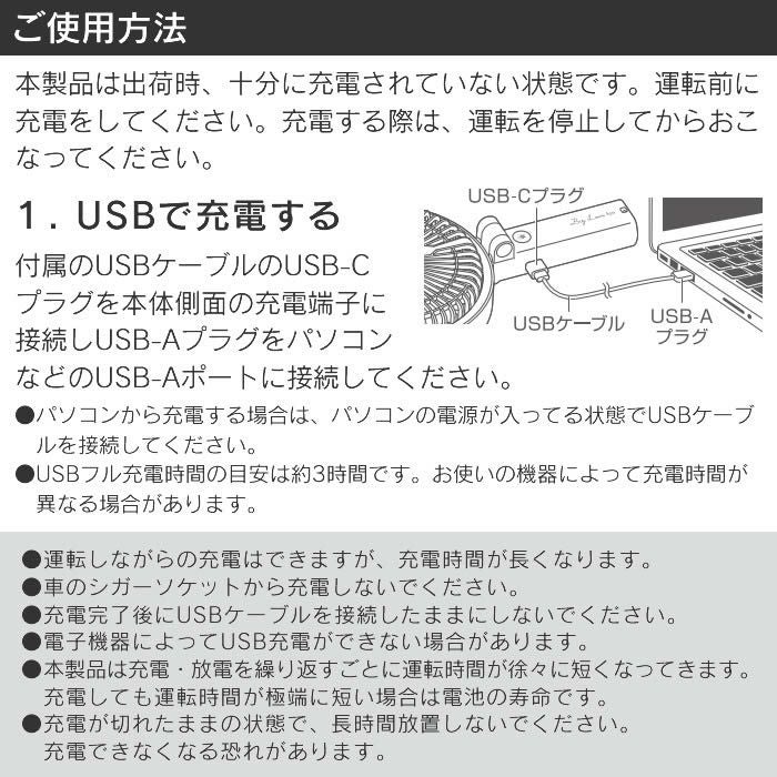 ビッグラブファン 大きい携帯扇風機