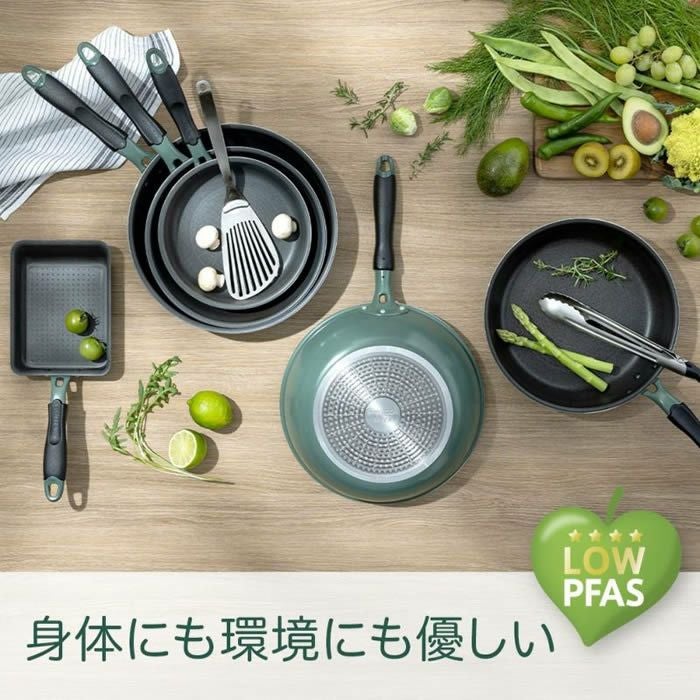 evercookGREEN IH対応 フライパン24cm