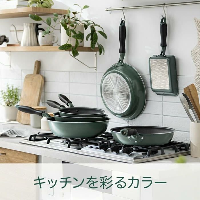 evercookGREEN IH対応 フライパン24cm