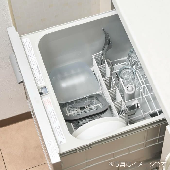 ガラス製電子レンジ調理器具スクエア型Lサイズ