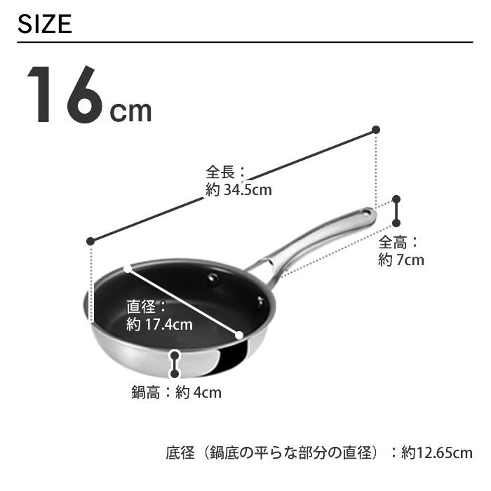 CORELLE コレール IH対応 フライパン16cm