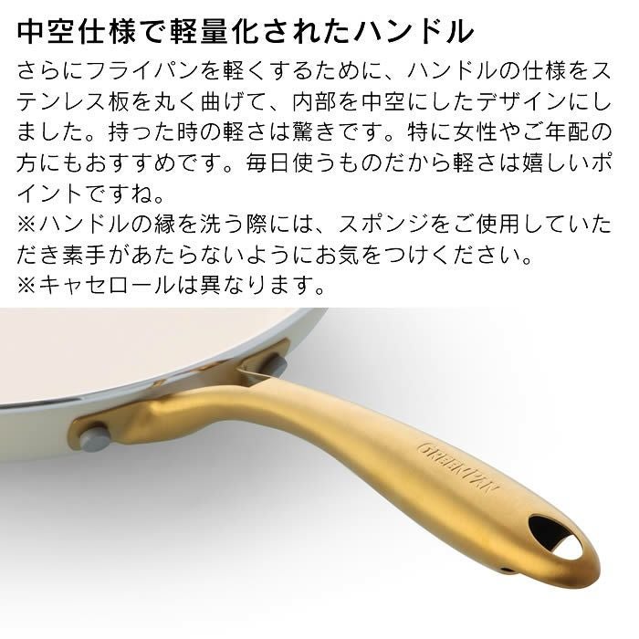 GREEN PAN ストゥディオ フライパン 28cm クリームホワイト