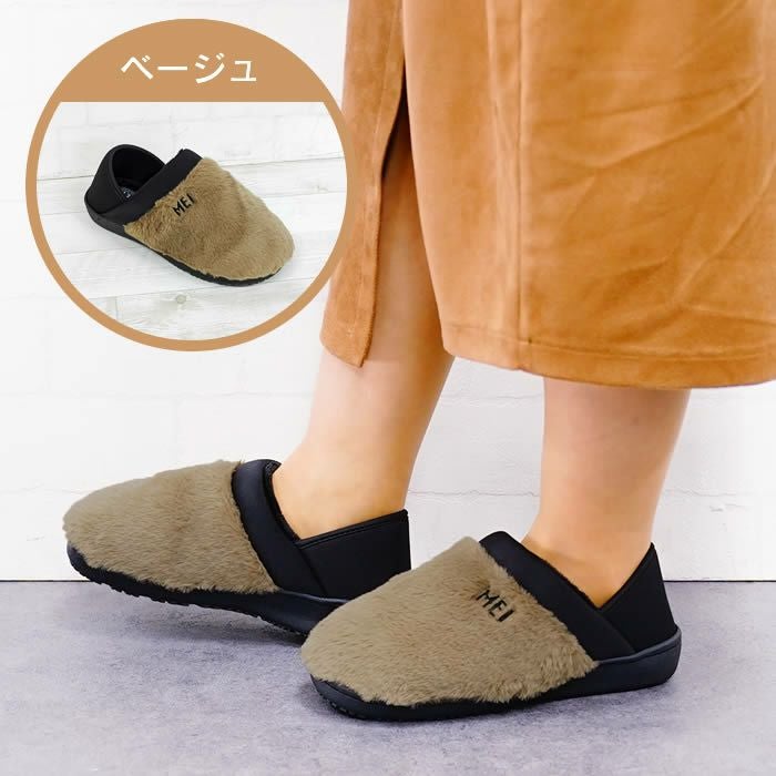 MEI メイ FUR MOC モックシューズ レディース