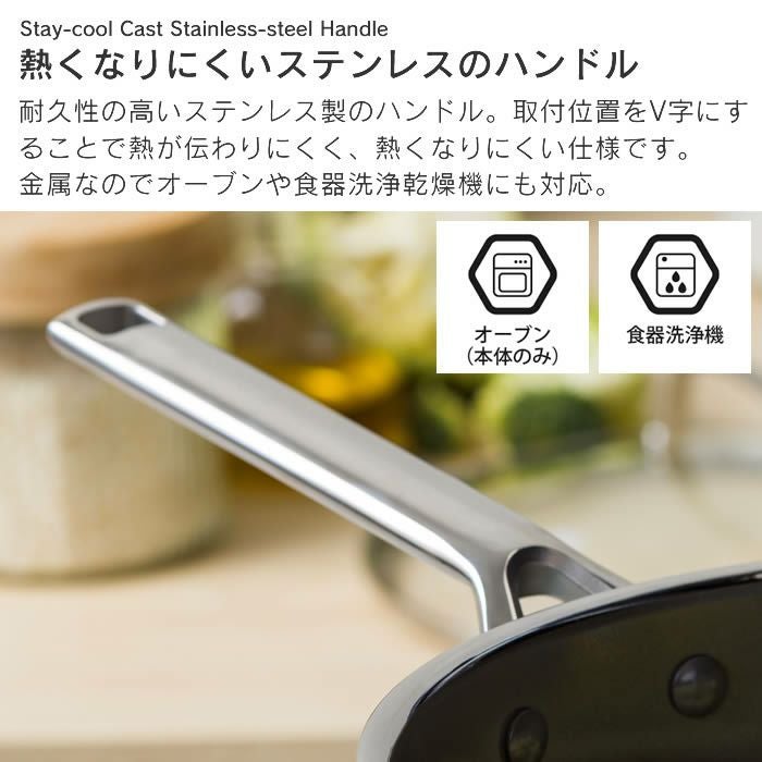 GREEN PAN エーペックス 深型フライパン 24cm ガラス蓋付き
