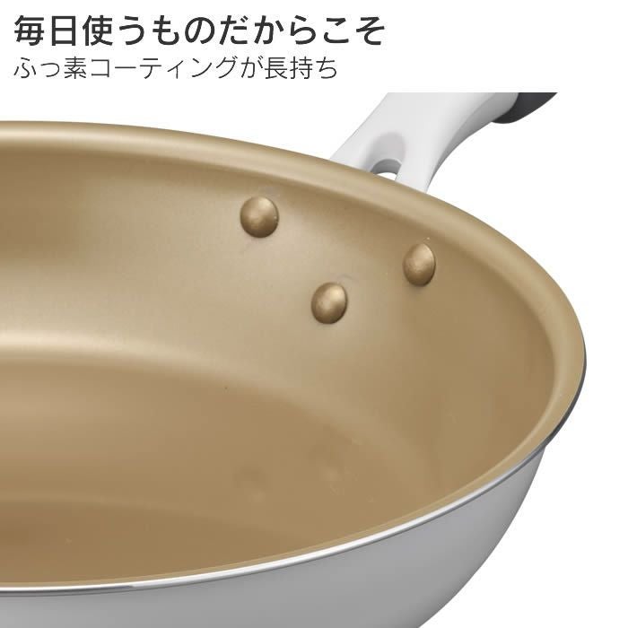 evercook エバークック ガス専用 軽量 フライパン 26cm 花柄グレー