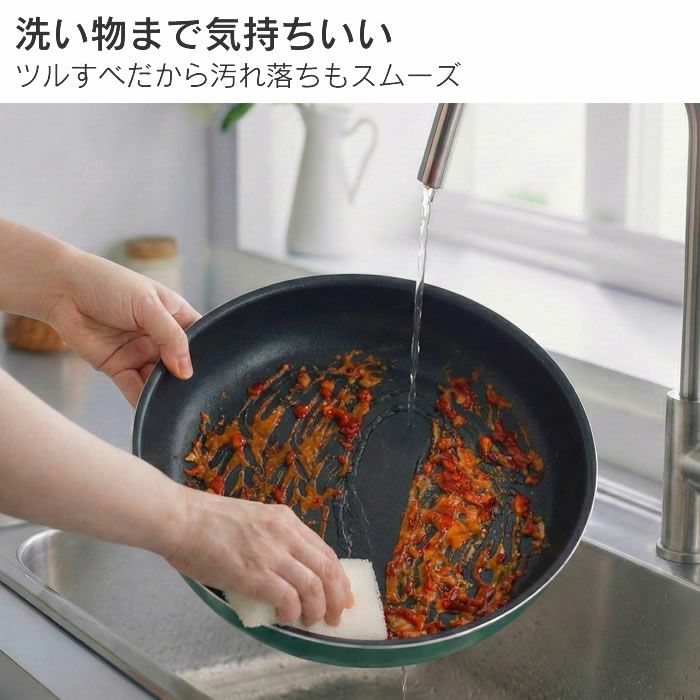 evercookfit GREEN エバークックフィット IH対応 4点セット グリーン