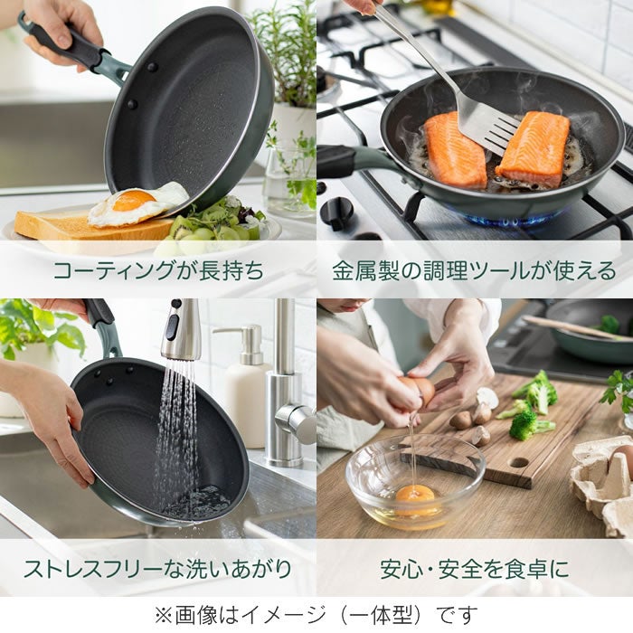 evercookfit GREEN エバークックフィット IH対応 6点セット グリーン