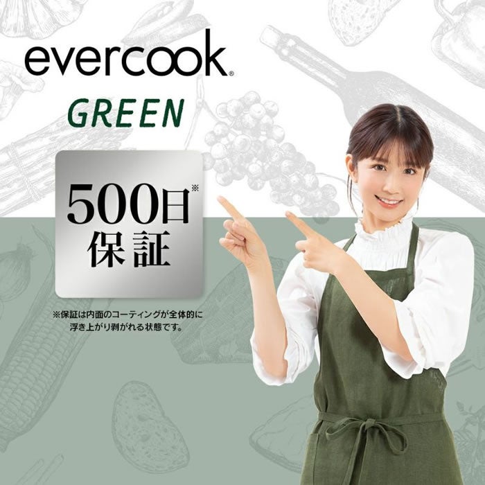 evercookfit GREEN エバークックフィット IH対応 6点セット グリーン