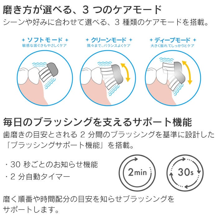 BEAUM ビューム 電動歯ブラシ グレー