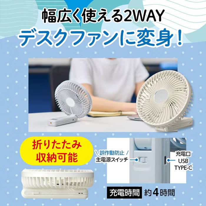 ゴリラの扇風機 ポータブルファン